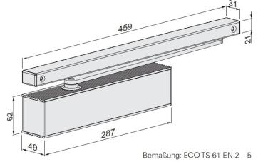 ECO Gleitschienenschließer TS 61 – EN 2-5